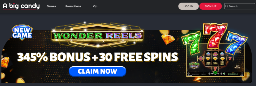 A Big Candy Casino 100 free chip no deposit