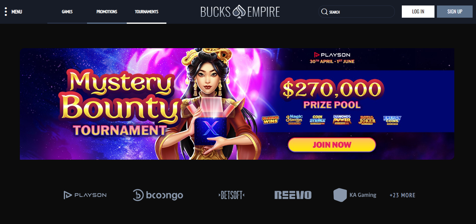 bucks empire casino