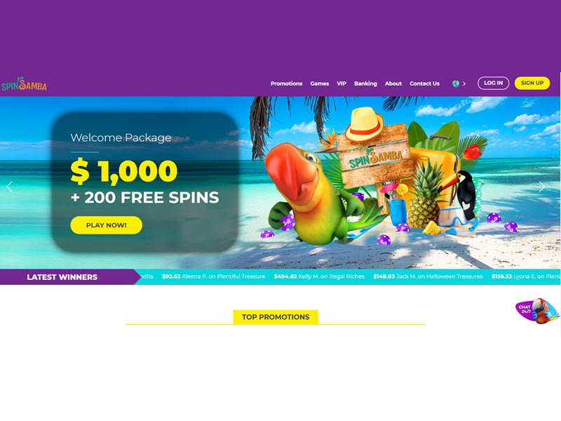 Spin Samba Casino No Deposit Bonus Codes