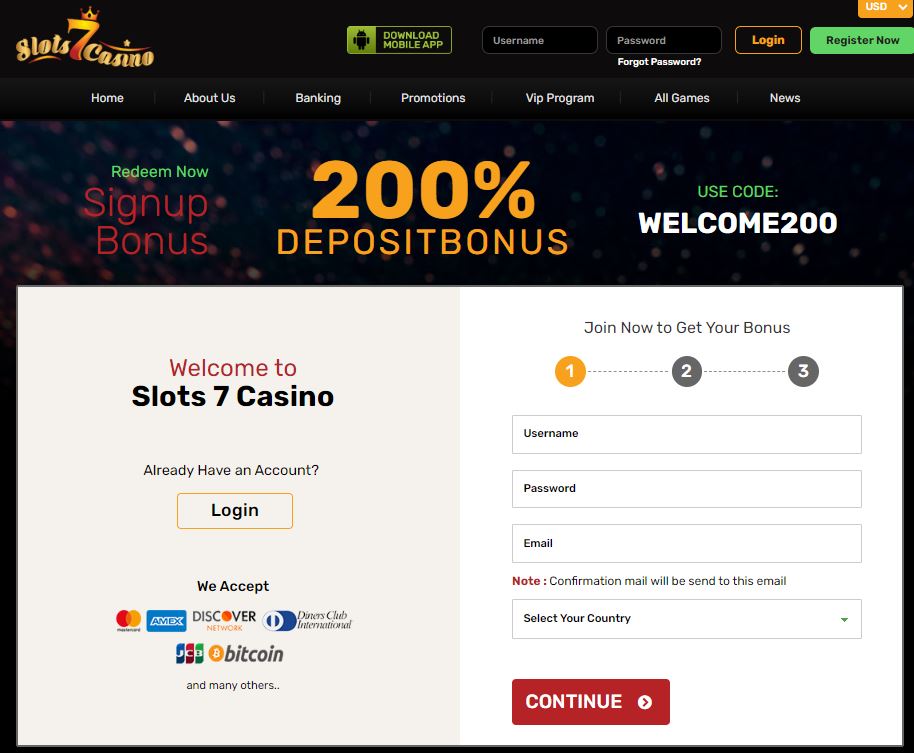 Slots 7 Casino Bonus Codes