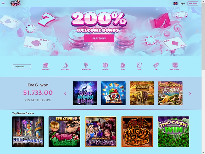 Candyland Casino No Deposit Bonus