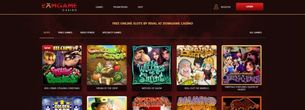 Domgame Casino No Deposit Bonus