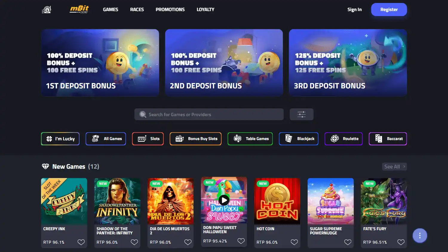 Mbit Casino No Deposit