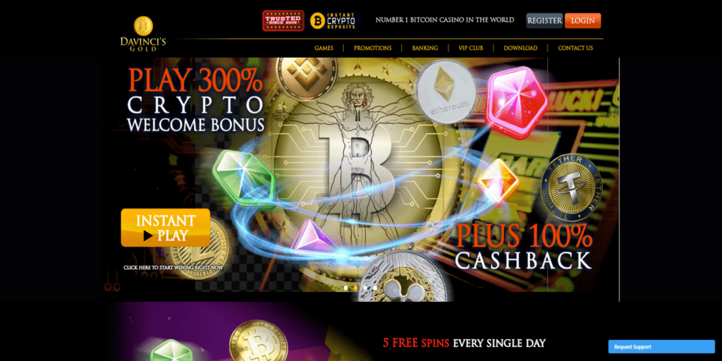 Davinci Gold Casino No Deposit Bonus