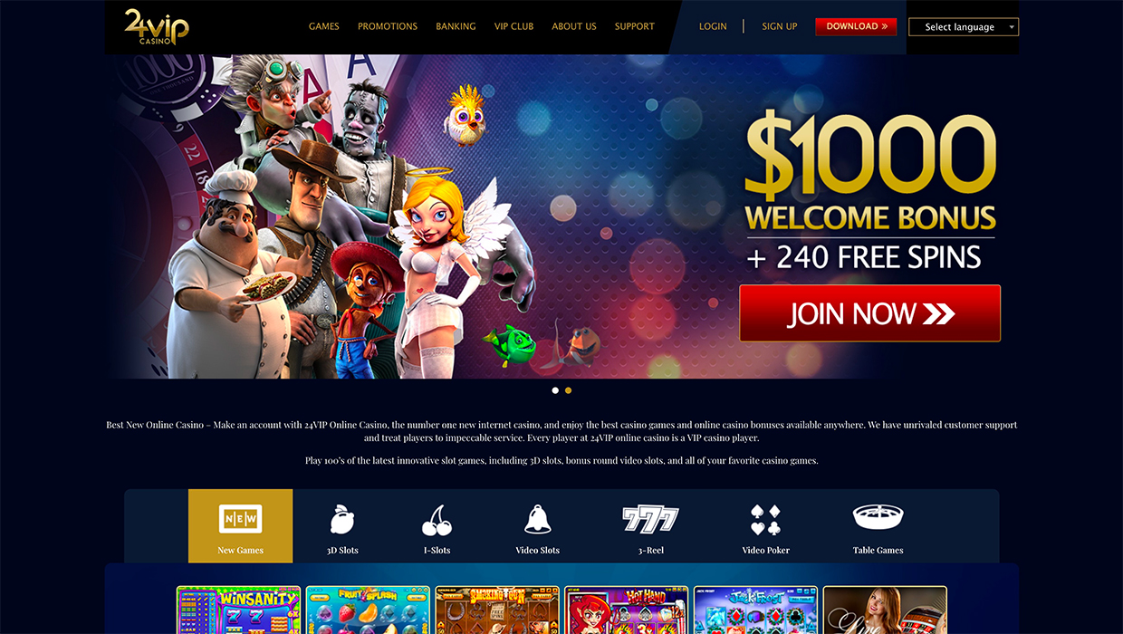 24Vip Casino No Deposit Bonus