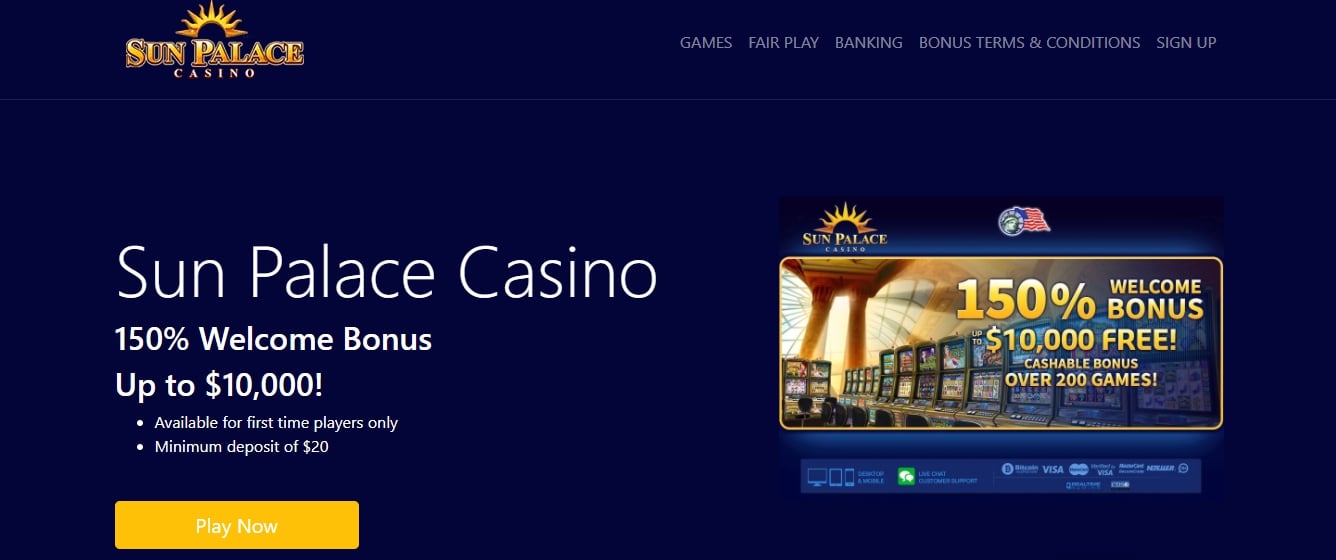 Sun Palace Casino Bonus Codes