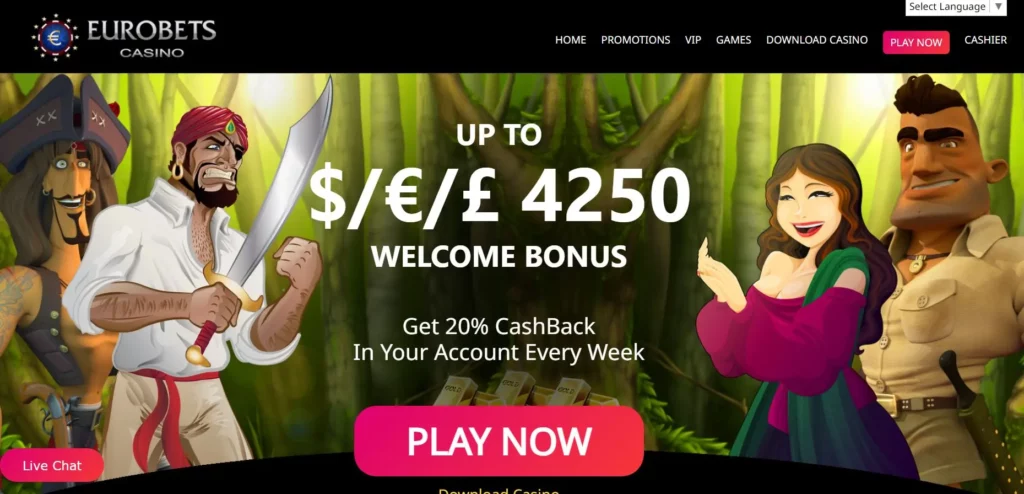 Eurobets Casino No Deposit Codes