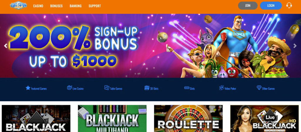 Bigspin Casino No Deposit Bonus