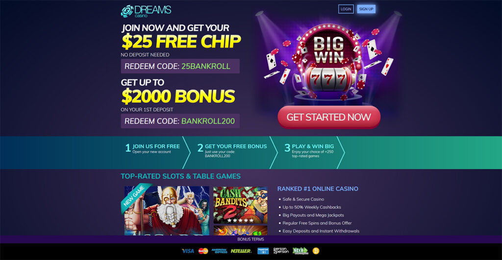 Dream Casino No Deposit Codes