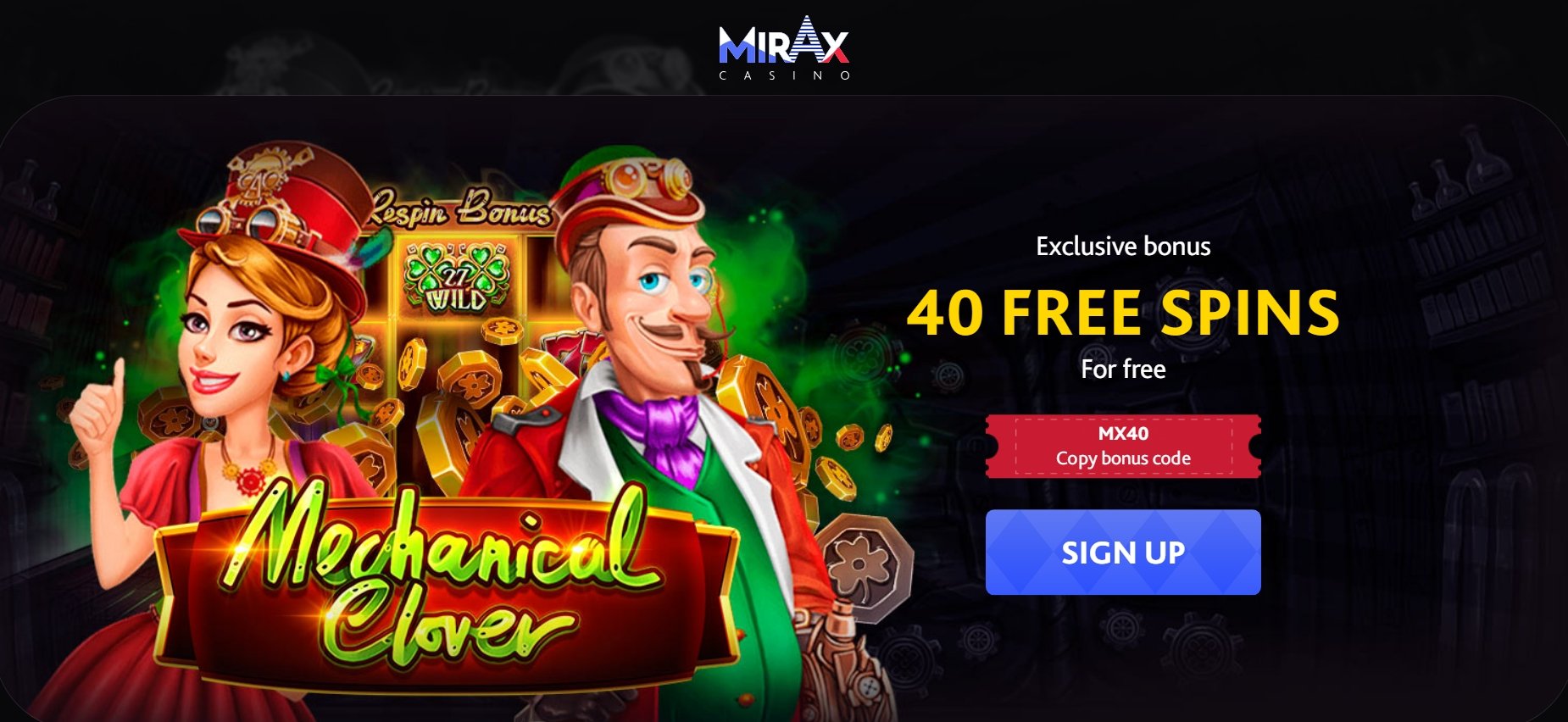 Mirax Casino No Deposit Codes