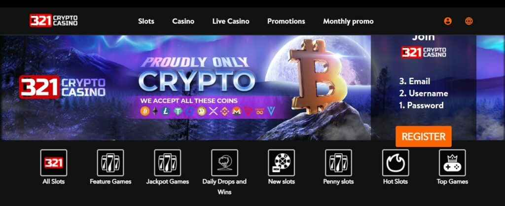 321 Crypto Casino Login