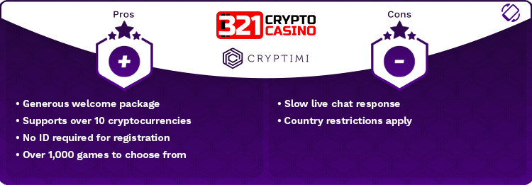 321 Crypto Casino Login