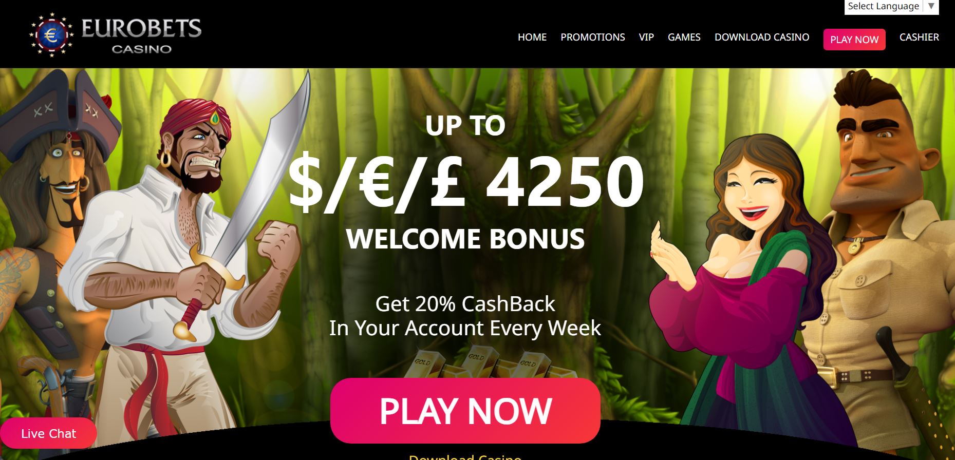 Eurobets Casino Free Chip