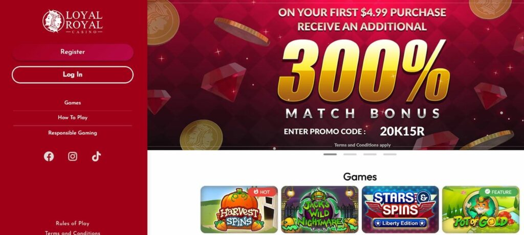 Loyal Casino No Deposit Bonus