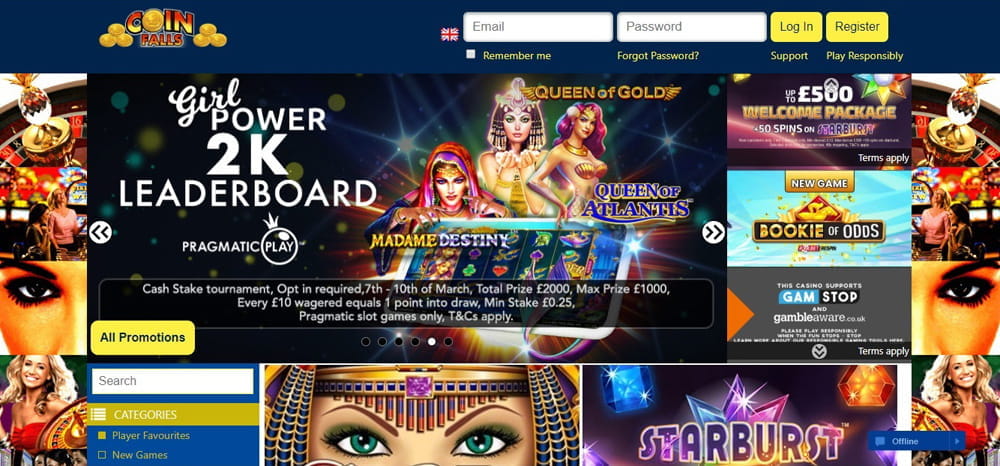 Coinfalls Casino Login