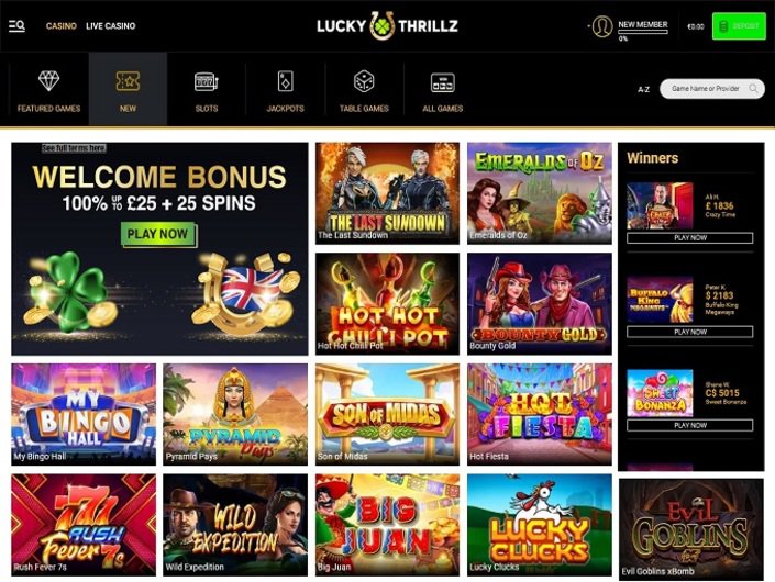 Lucky Thrillz Casino