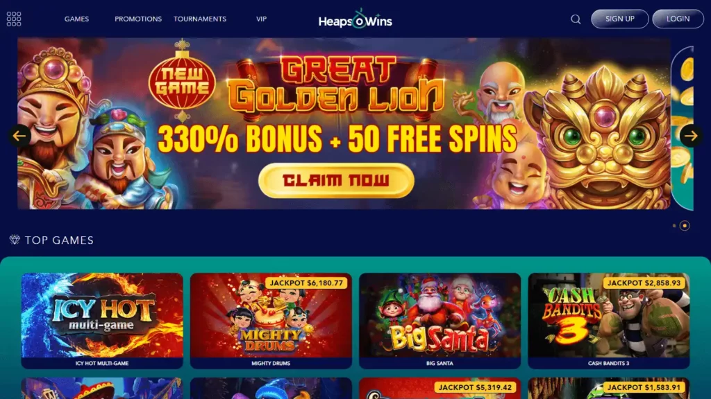 Heaps Wins Casino Bonus Codes