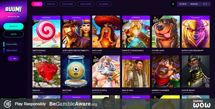 Buumi Casino Login