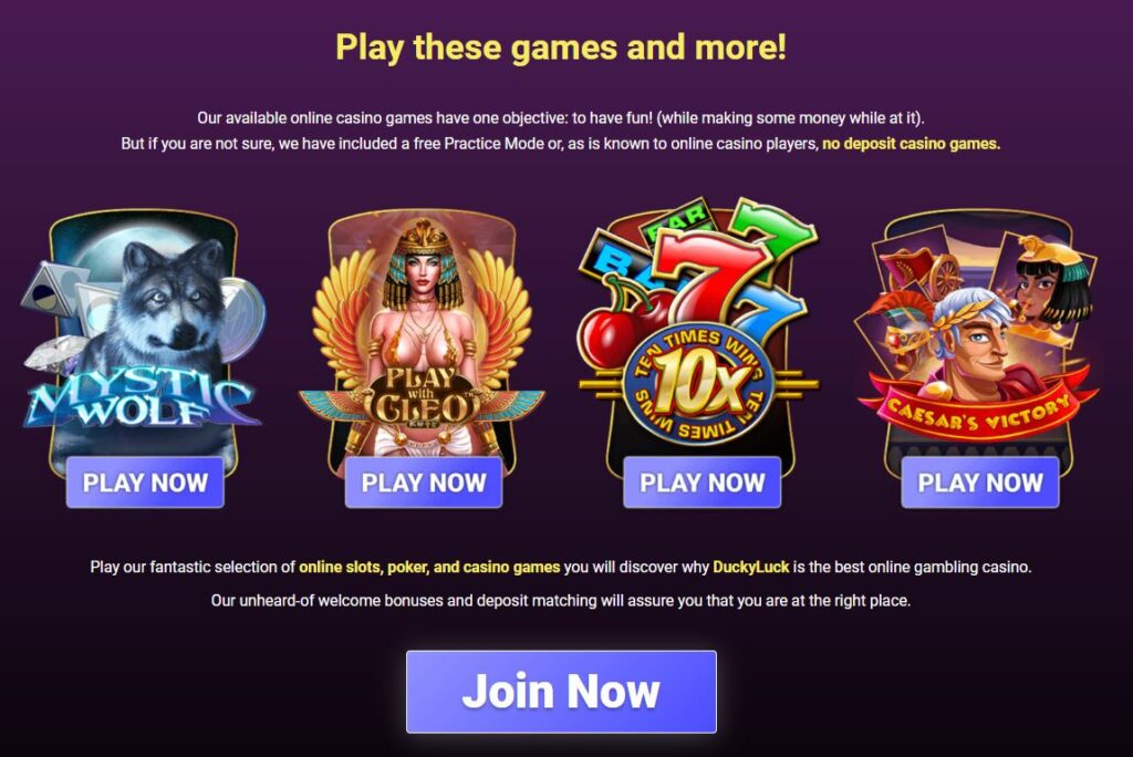 Lucky Ducky Casino No Deposit Bonus