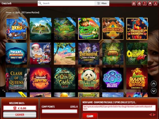 Crazy Luck Casino Bonus Codes