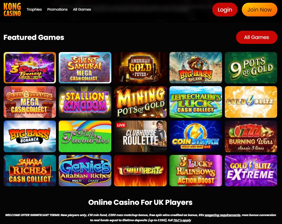 Kong Casino Login