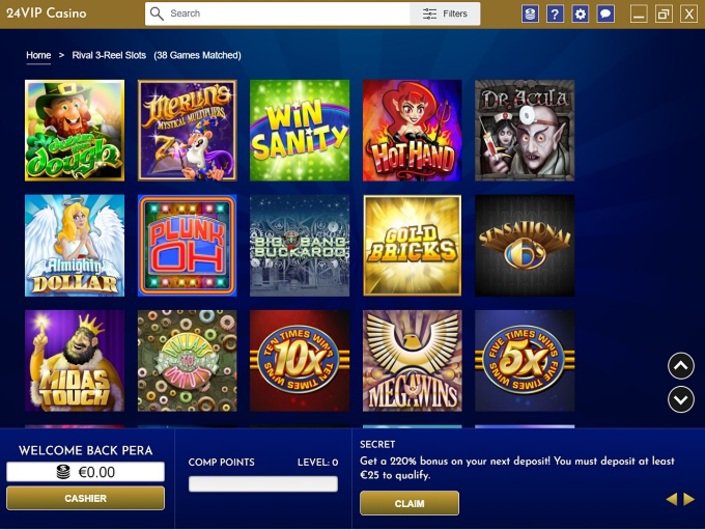 24Vip Casino No Deposit Bonus