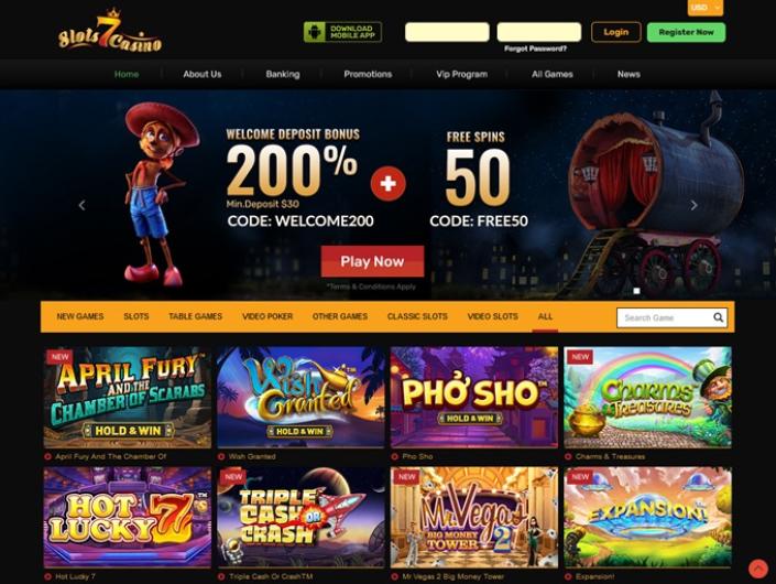 Slots7 Casino Bonus Codes