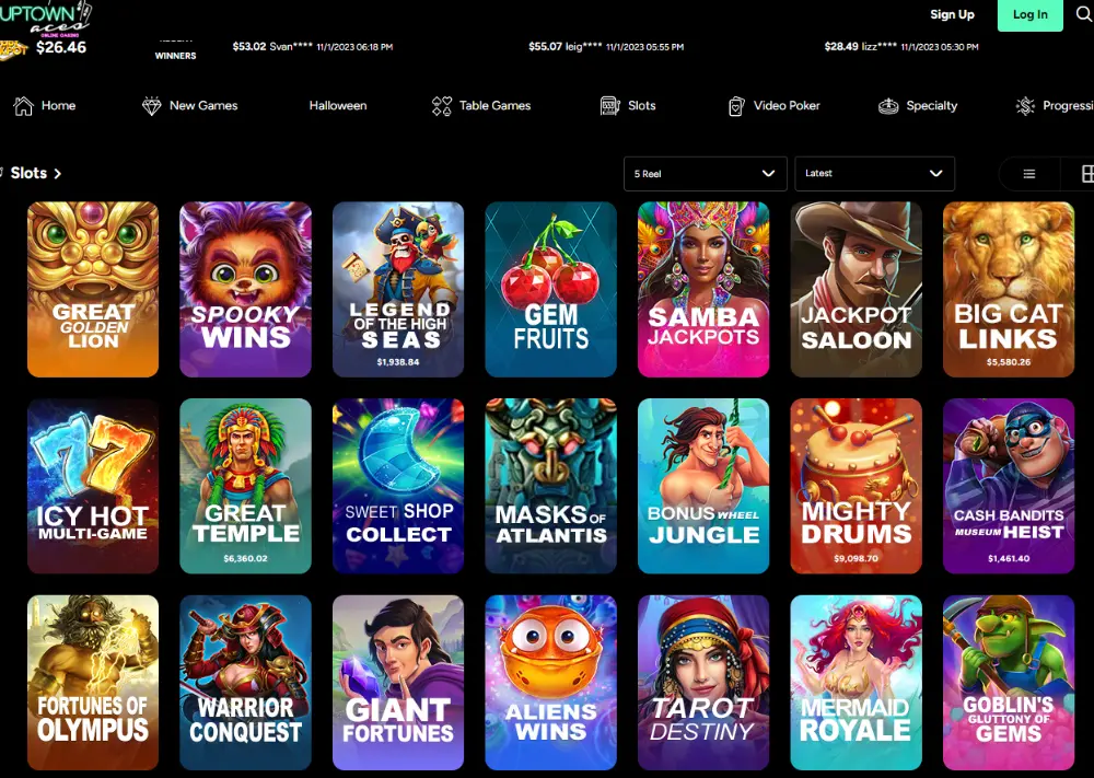 Uptown Ace Casino No Deposit Bonus