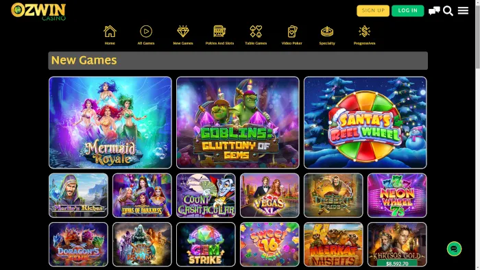 Ozwin Casino 100 Free Spins