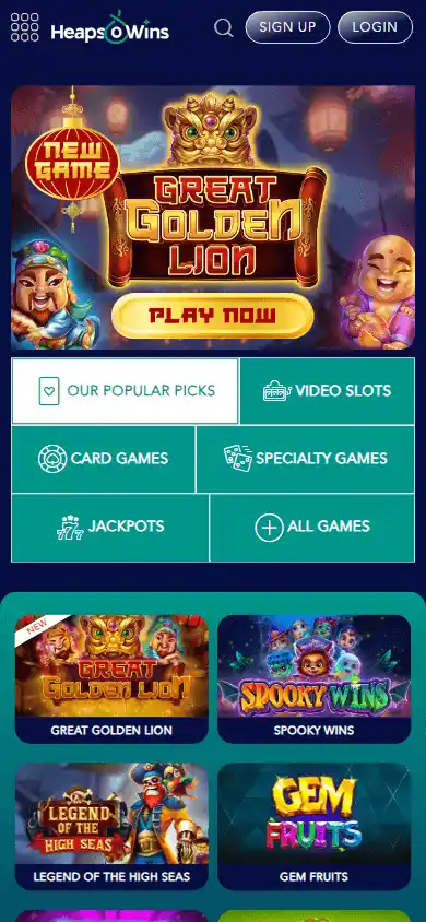 Heaps Wins Casino Bonus Codes