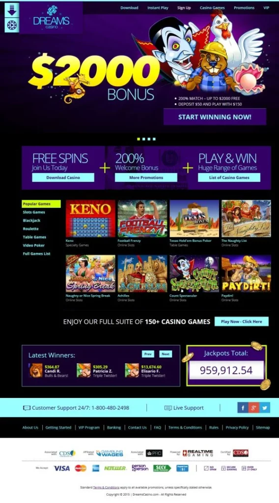 Dream Casino No Deposit Codes