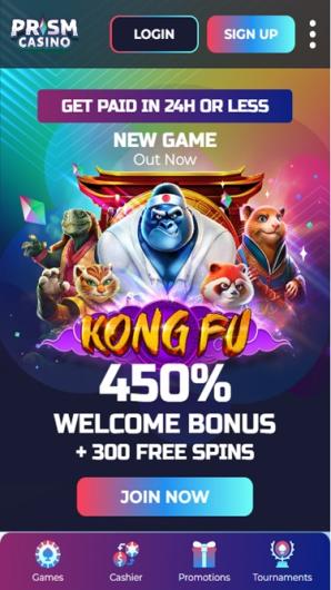 Prism Casino No Deposit Bonus