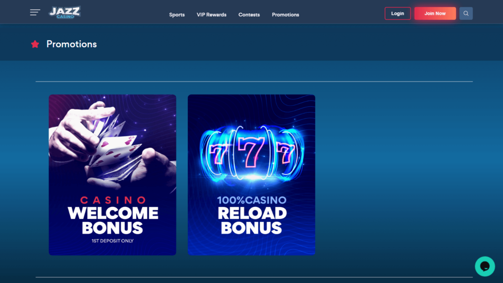 jazz casino Promo code