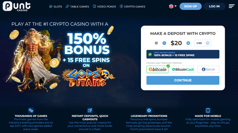 Punt Casino Bonus