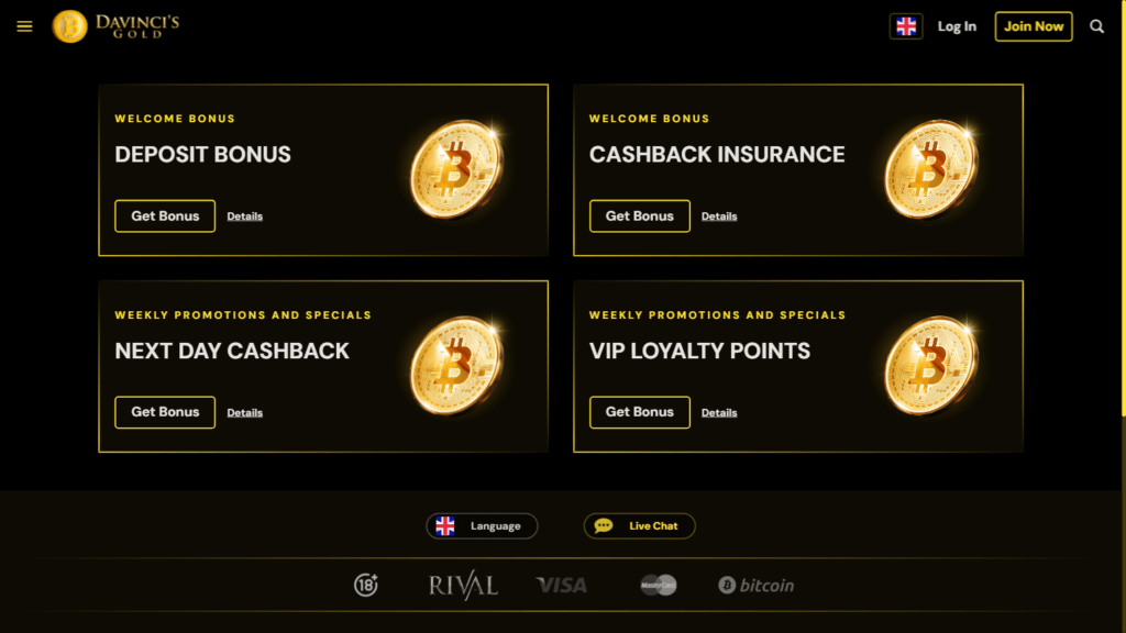 Davinci Gold Casino No Deposit Bonus 