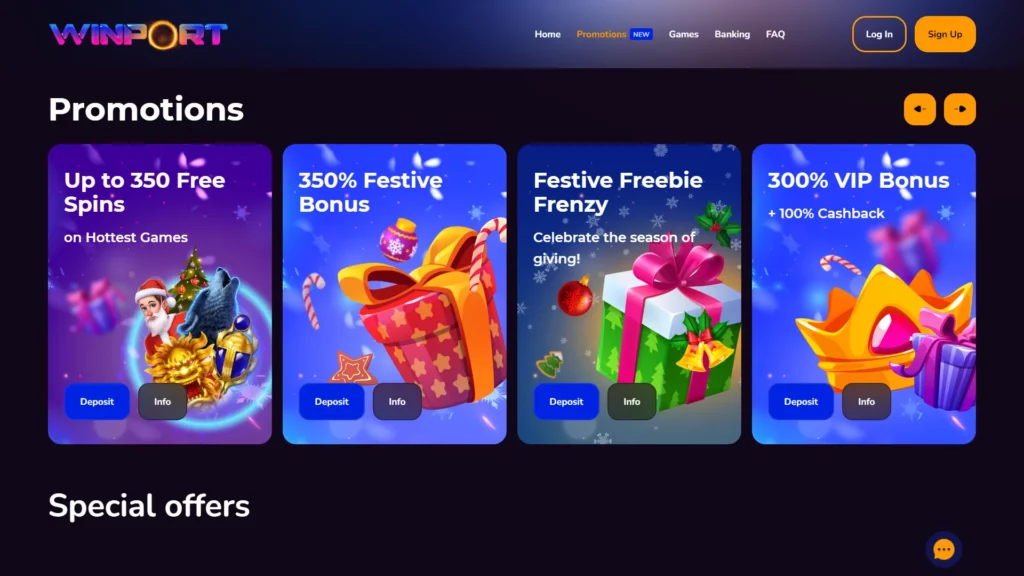 Winport Casino No Deposit Bonus