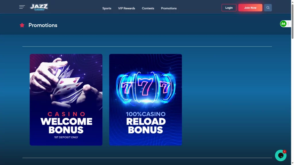 Jazz Casino No Deposit Bonus