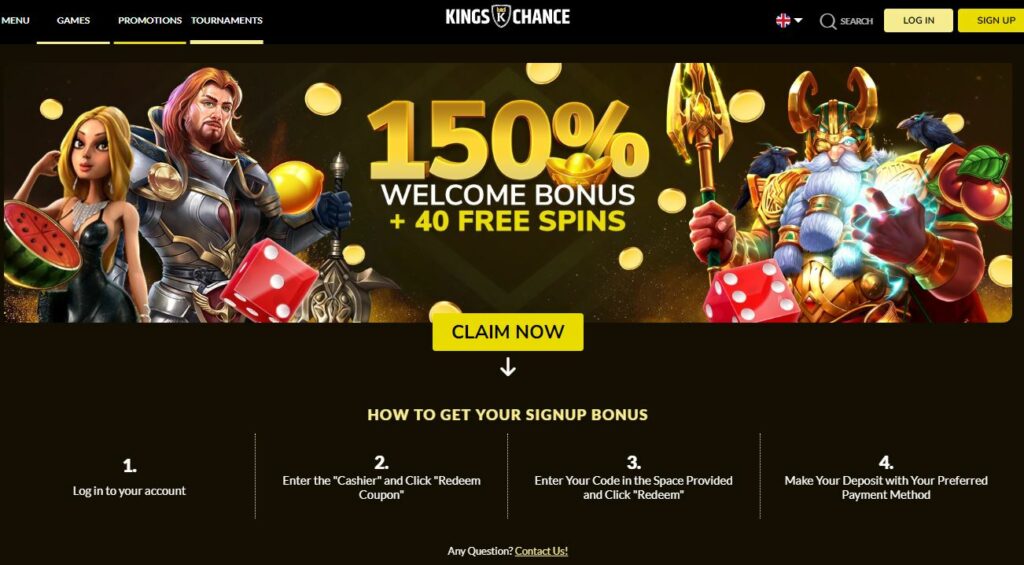 Kings Chance Casino Login