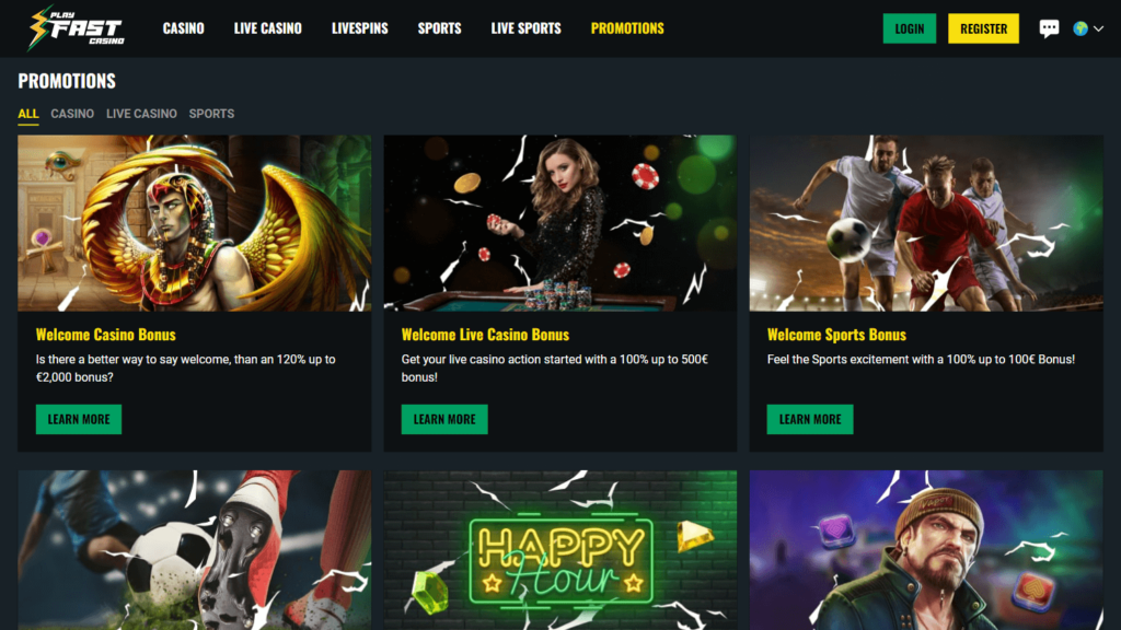 Play Fast Casino No Deposit Bonus Codes