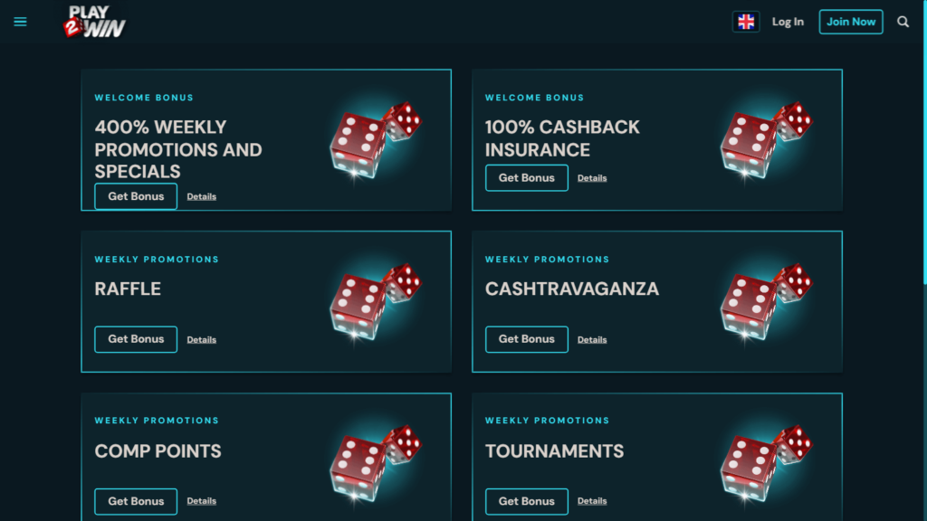 Play 2 Win Casino No Deposit Bonus Codes