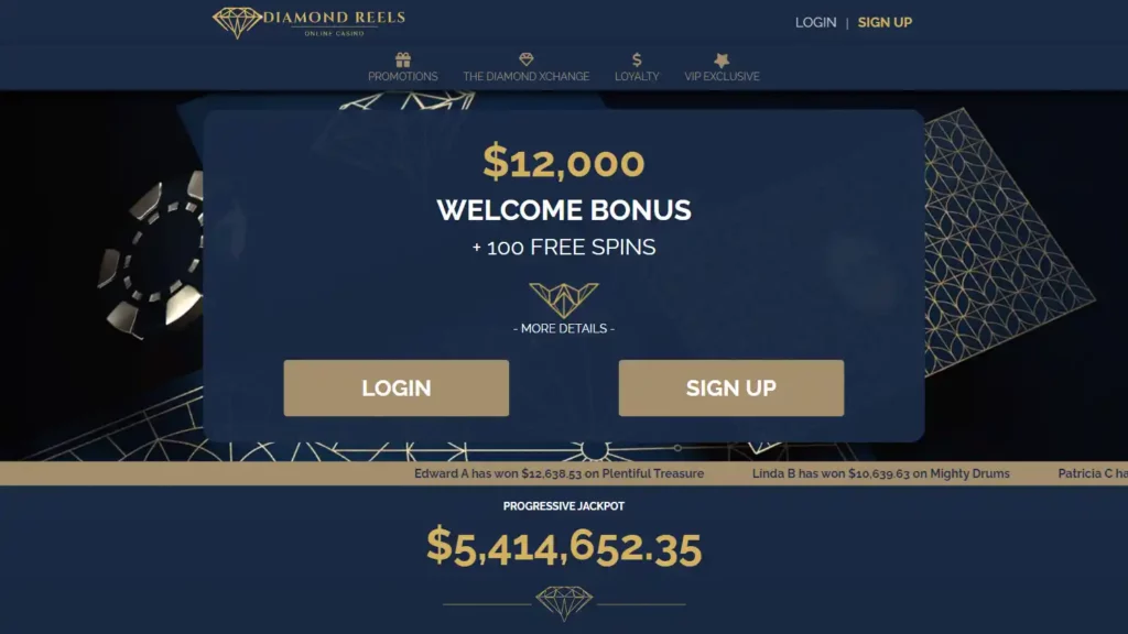 Diamond Reels casino Free Chip