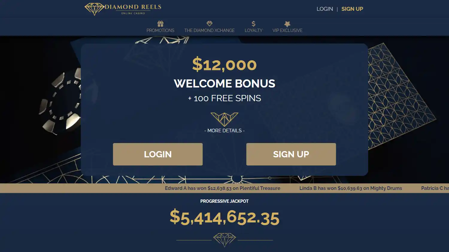 Diamond Reels casino Free Chip