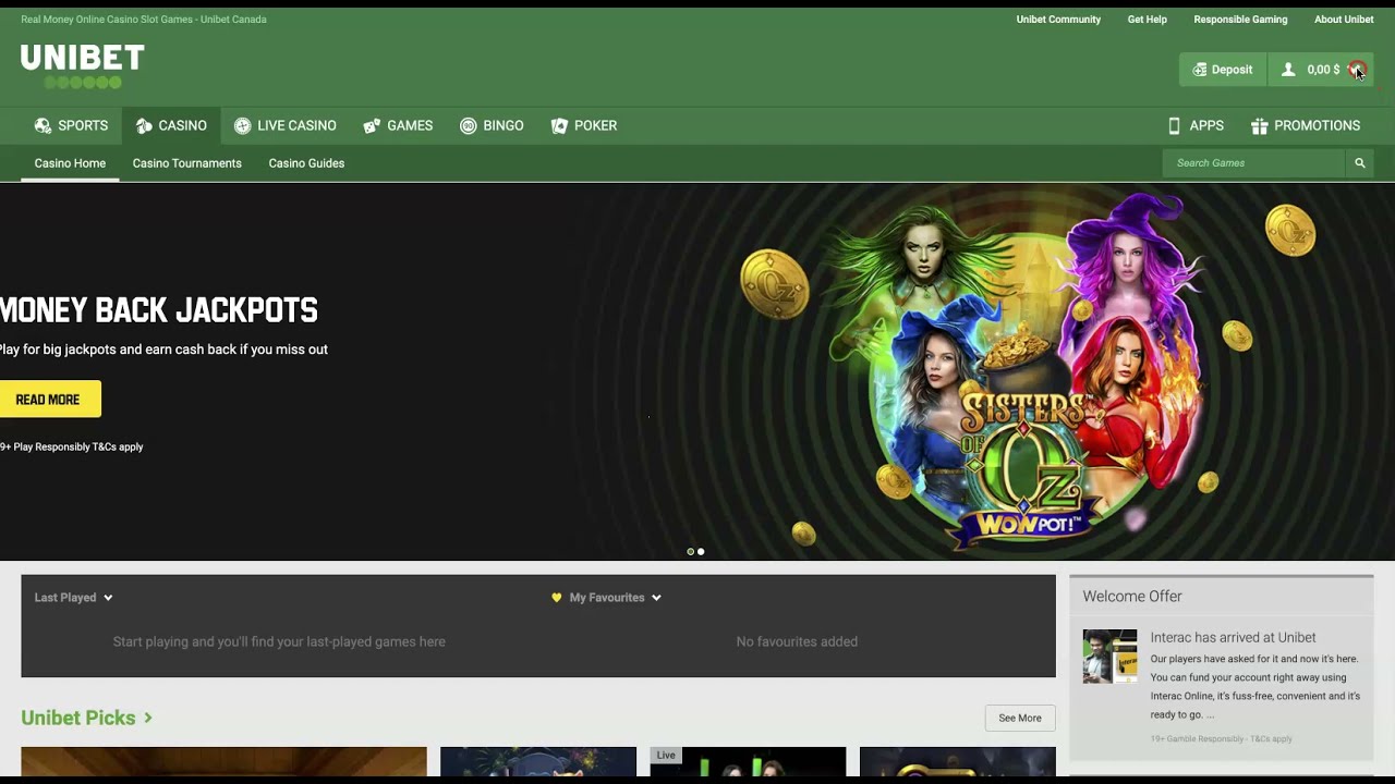 UniBet Casino Login