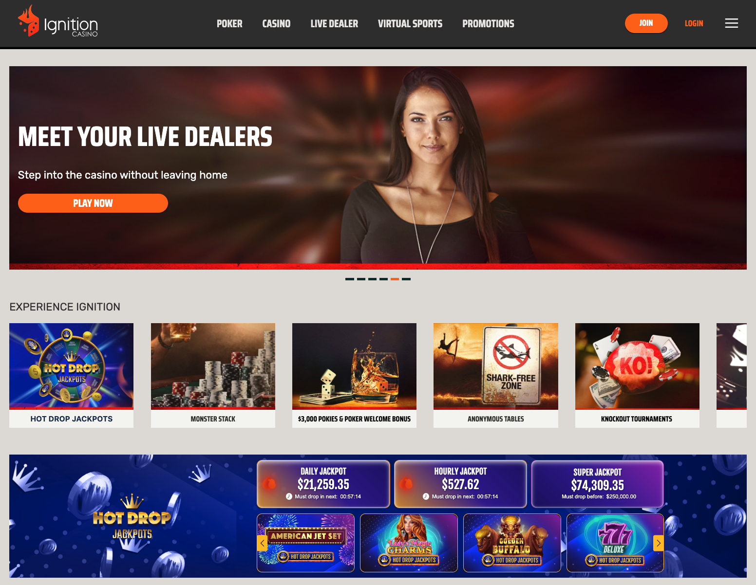 Ignition Casino free bonus codes