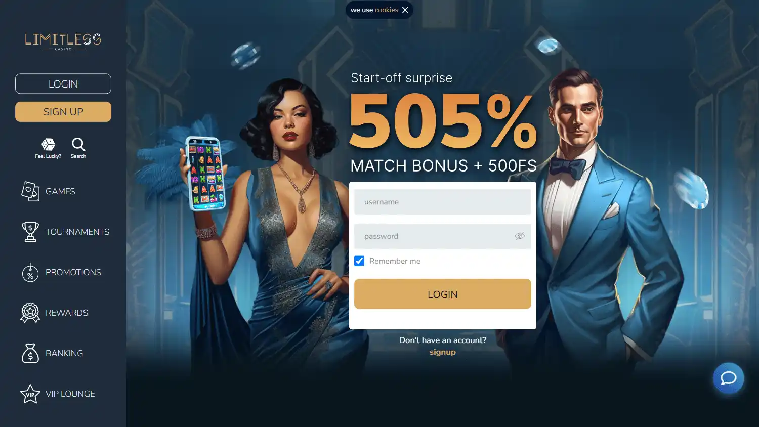 limitless Casino Bonuses