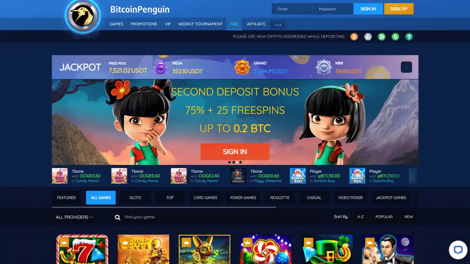 Bitcoin Penguin Casino