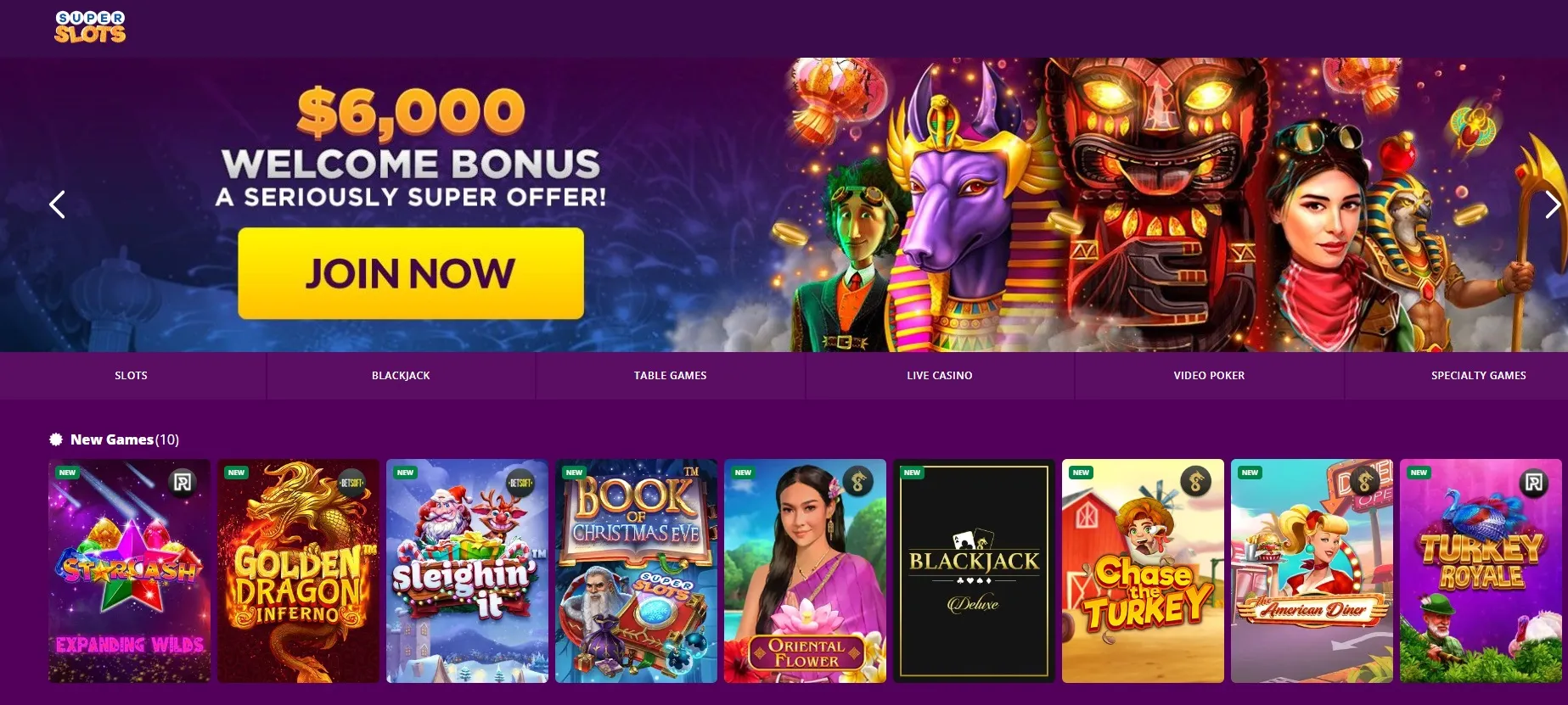 Super Slots Casino Login