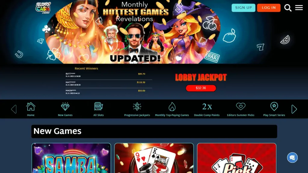 Sloto Cash Casino Login