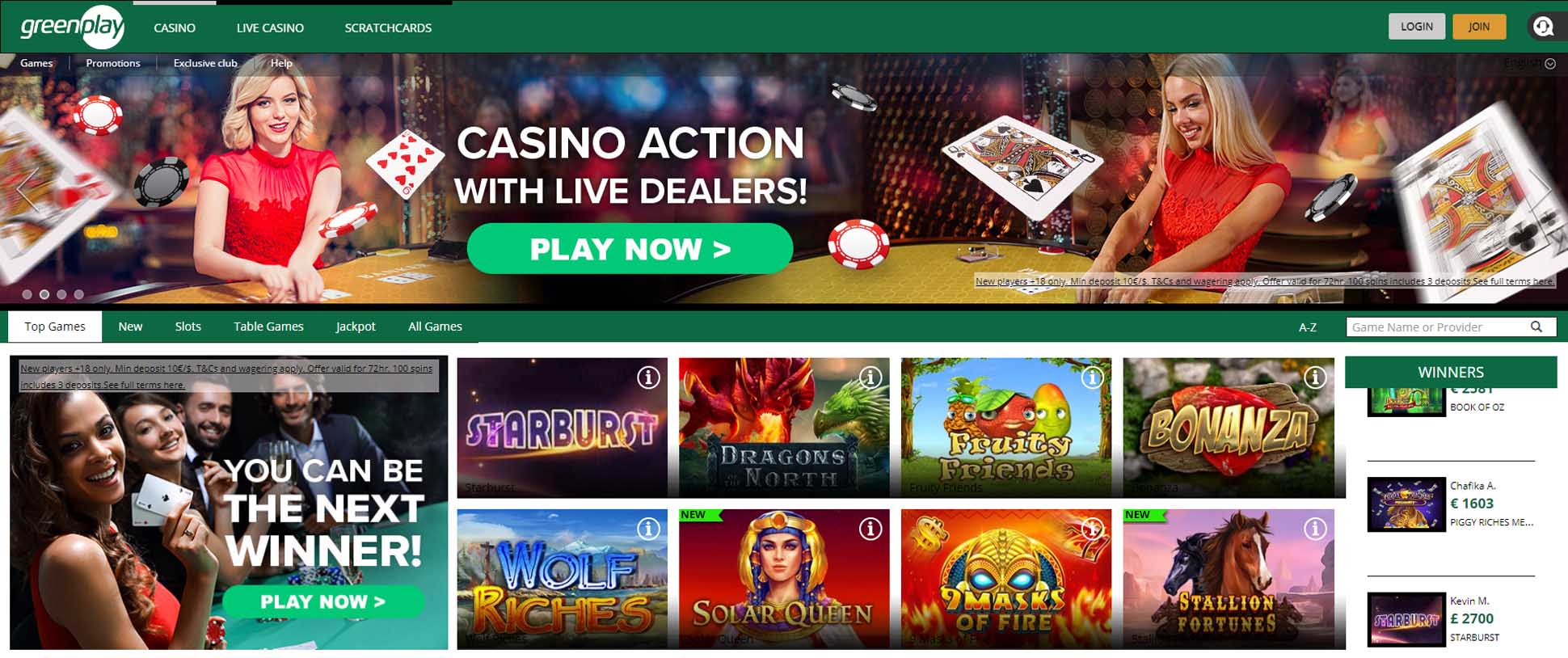 Green Play Casino Login