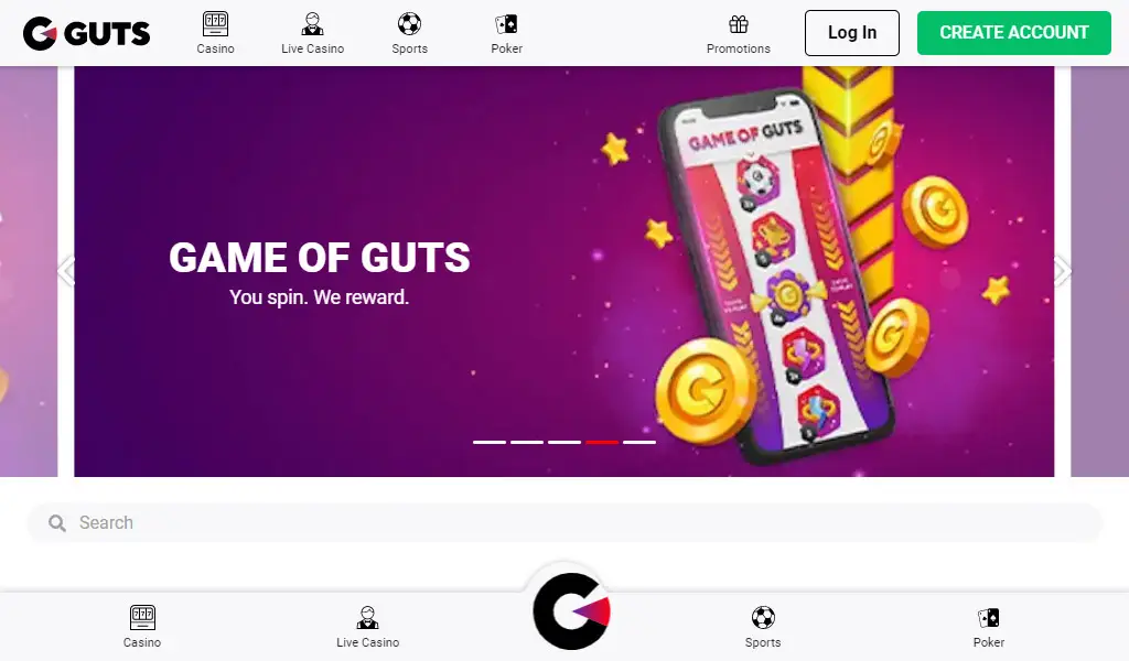 Guts Casino Bonus Code